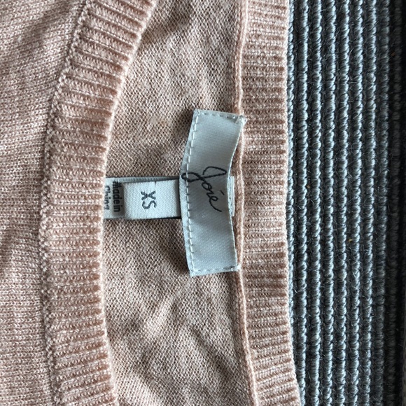 Joie Pink Sweater with Lace Trim - Picture 2 of 4